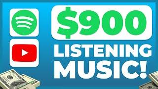 EARN $12,765 Just By Listening To Music (Make Money Online From Home 2024)