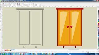 Coreldraw Tutorial, Cupboard Vector Design in Coreldraw for Beginners & Experts, CorelwaliSarkar