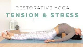 Restorative Yoga For Stress & Tension Relief Using Yoga Blocks