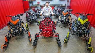 Unboxing 7 Brand New Snowmobiles!!