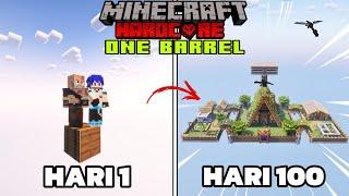 100 Hari di Minecraft Hardcore One Barrel