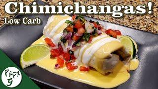 Chipotle Chicken Chimichangas – Air Fryer Fried Burrito – Mexican Food Recipe