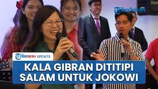 Jawaban Singkat Wapres Gibran Dititipi Salam Remaja GKI Wahid Hasyim untuk Jokowi hingga Kaesang