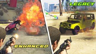 GTA V | Legacy VS Enhanced | PC NextGen Update ComparisonEXPLOSIONS Comparison