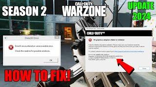 How To Fix Warzone 3 Season 2 Game_Ship.exe error and DirectX crashing!