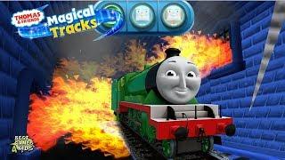 HENRY Adventure in FIRE HAUNTED CASTLE  | Thomas & Friends: Magical Tracks - Kids Train Set By Budge
