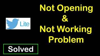 How to Fix Twitter Lite App Not Working | Twitter Lite Not Opening Problem in Android Phone
