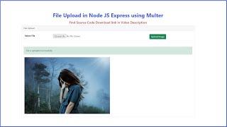 File Upload in Node js Express using Multer