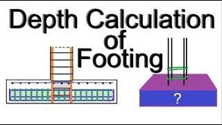 How to calculate depth of footing | Footing Design