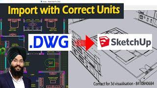 How to import CAD FILES to Sketchup | DWG to Sketchup