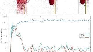 Blast resistant trash receptacles - Initial velocity of the metal fractures