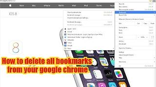 How to delete all bookmarks from your google chrome