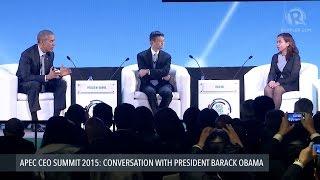 APEC CEO SUMMIT 2015: Obama hosts panel with Alibaba CEO and PH scientist