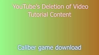 Caliber Download  |  Caliber PC Download Guide  | Caliber GAME DOWNLOAD