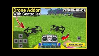 Drone Add-On! In Minecraft Pe | Drone Mod For Minecraft Pe | in hindi | 2021