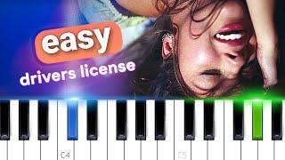 Olivia Rodrigo - drivers license  EASY PIANO TUTORIAL