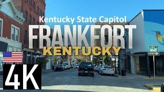 Driving in Frankfort, Kentucky in 4K - Road Tour of Kentucky's State Capitol