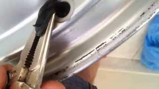 Removing Air Valve From an Alloy Wheel