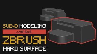 SubD Modeling vs. ZBrush Hard Surface Modeling | PART 2