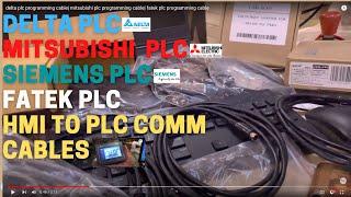 delta plc programming cable| mitsubishi plc programming cable| fatek plc programming cable