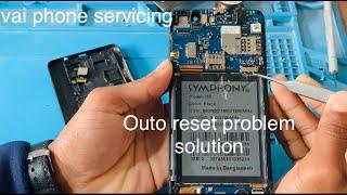 Symphony i65 Outo reset problem solution by vai vai phone servicing