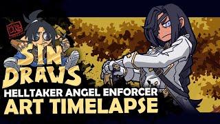 Helltaker OC: Angel Enforcer [sinDRAWS Timelapse]