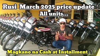 Rusi Motorcycle March 2025 Price list in Philippines！