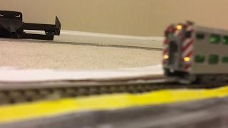 Metra express trains n scale + new platform