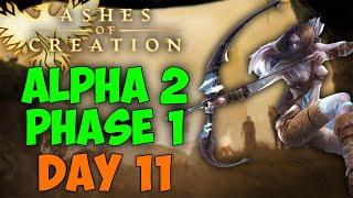 DAY 11 PART 1 | 24/7 GRIND MARATHON | RANGER MAIN | ALPHA 2 | ASHES OF CREATION BEST MMORPG 2024 PC