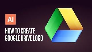 How to Create Google Drive Logo Adobe Illustrator Tutorial