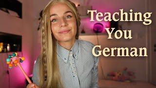 ASMR Teaching You Basics of German Language | Soft spoken, writing