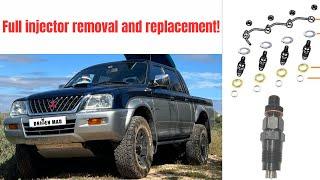 Fuel Injector & Washer replacement - Shown on Mitsubishi L200 (4D56) - start up smoke solved !