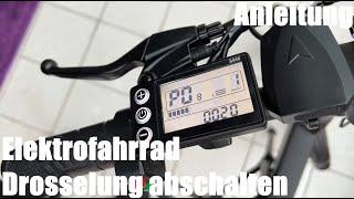 Elektrofahrrad Drosselung abschalten 35km/h und mehr - ADO A20 E-Bike Geschwindigkeit programmieren