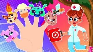 Animals Finger Family Song | The Rescue Team | Funny Kids Songs And Nursery Rhymes by Comy Zomy