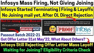 Infosys Rejecting Offer Letter Void & Null, After Selection Mail Direct Rejection No Joining Layoffs