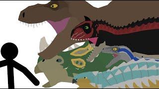 Pivot Dinosaurs vs Humans Animation #pivotanimator #dinosaur