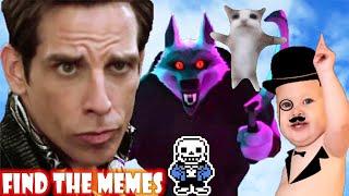 FIND the MEMES *How to get ALL 5 NEW Memes* ZOOLANDER SANS HAPPY CAT WHISTLE OF DEATH! Roblox