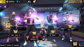 FREE FIRE GRANDMASTER SQUAD RUSH  GAMEPLAY HARD LOBBY FULL GAMEPLAY - GARENA FREE FIRE