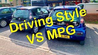 Bad Driving vs Good Driving MPG. How Much Can Driving Style Affect MPG? Citroen C1/Aygo/107/CityBug