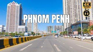 Scenic Drive in Phnom Penh City End of 2024 | 4K HDR