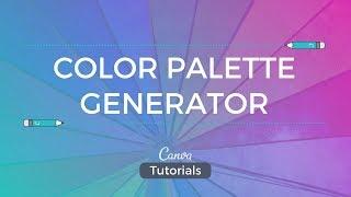 Canva Tutorial: the Color Palette Generator Tool