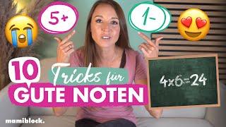 10 Tricks für GUTE NOTEN ab der Grundschule ‍ | Das Lernen lernen | mamiblock