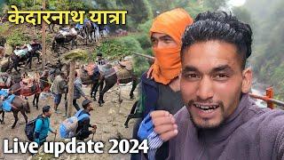 केदारनाथ यात्रा Live update 2024‍️ || Kedarnath yatra live update || Deepak kandari vlogs ||