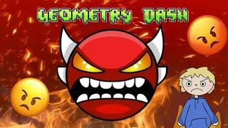 My FIRST TIME playing Geometry Dash!! - time to rage