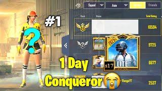 1 Day Conqueror PUBG Mobile Lite 