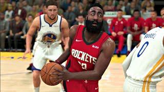 NBA 2K20 Gameplay - Golden State Warriors vs Houston Rockets – 12 Minute Quarters (NBA 2K20 PS4)