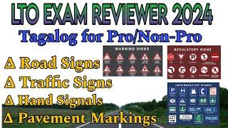 LTO EXAM REVIEWER 2024 (COMPILATION OF ROAD SIGNS, TRAFFIC SIGNS, HAND SIGNALS, & PAVEMENT MARKINGS)