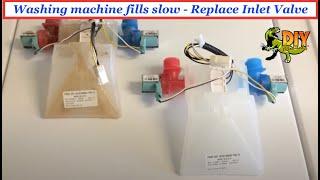 Washing Machine fills slow makes Screaming/whistling Sound - CLOGGED Water Inlet Valve - EASY FIX