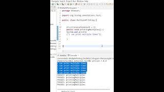 invocation count in testng #testng #java #youtubeshorts #shorts