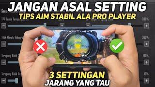 KESALAHAN CARA SETTING SENSITIVITAS PUBG MOBILE TERBAIK GYROSCOPE DAN NO GYROSCOPE